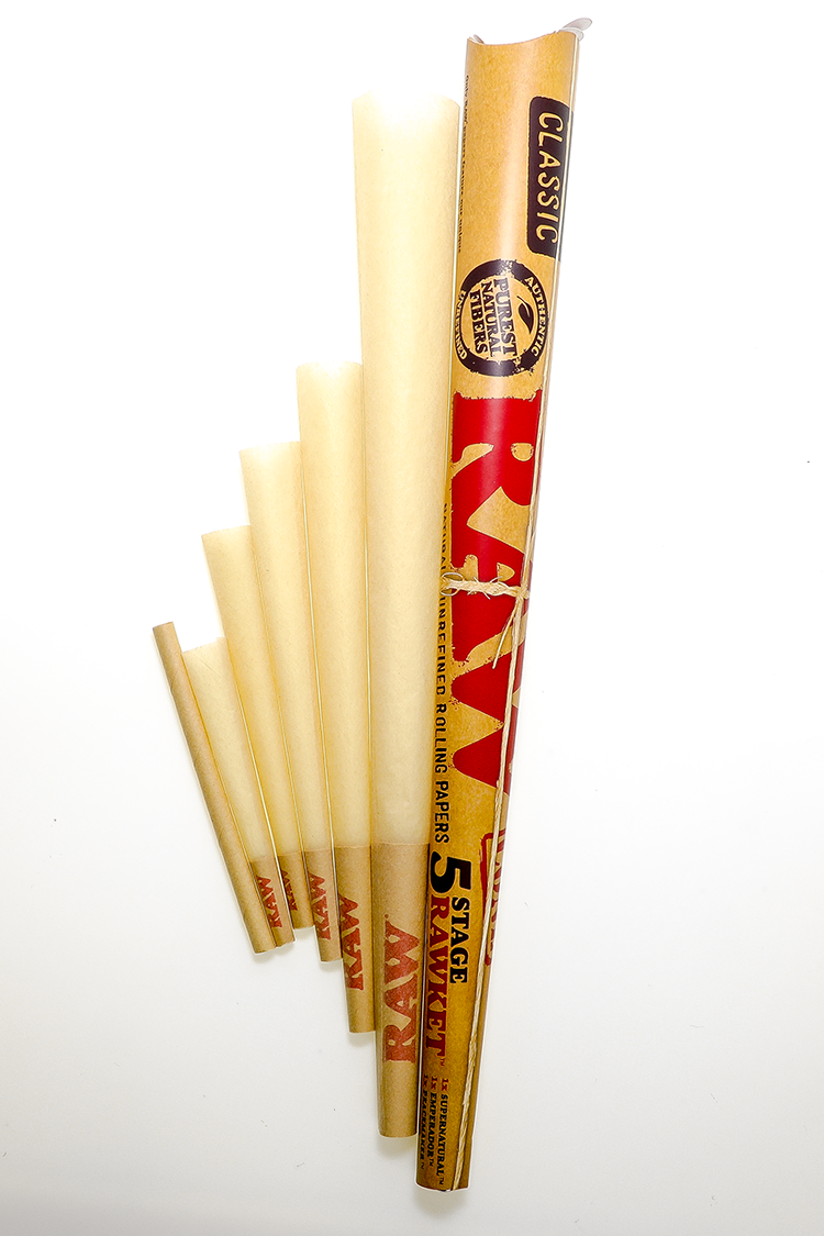 Nhalables Product Image for Raw Rolling Papers - Big Cones (Emperador,  Supernatural, 5stage Rawket)