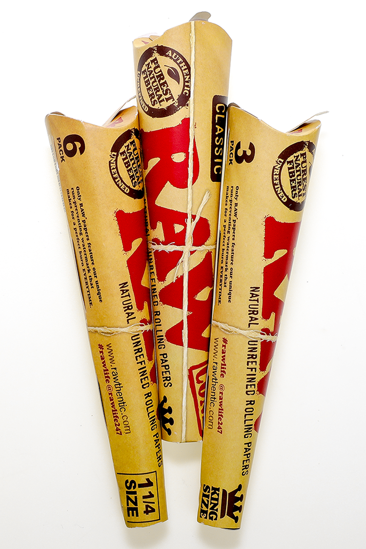 Nhalables Product Image for Raw Rolling Papers Classic Cones available in 1/1/4 and King Size
